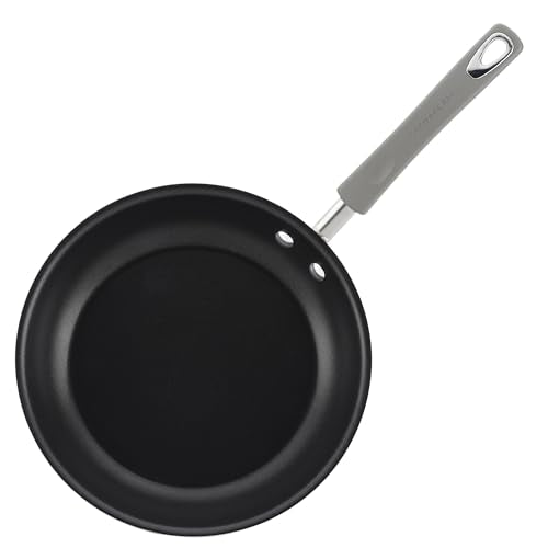 Rachael Ray Classic Brights Hard Enamel Aluminum, 14-Piece, Sea Salt Gray