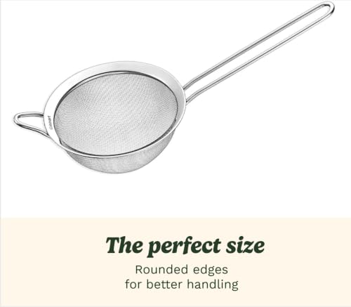 Cuisinart Mesh Strainers, Stainless Steel, Dishwasher Safe, 3-Count | Fine mesh kitchen strainers in 3 sizes, can be used as a pasta strainer, rice strainer, spaghetti strainer, CTG-00-3MS