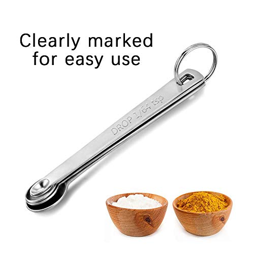 1Pack Mini Measuring Spoon Set, Small Teaspoon for Tiny Measurement | Stainless Steel, ‌Rust-Free, Dishwasher-Safe, High Precision, Easy-Read Markings, Multi-Purpose, Lightweight & Durable