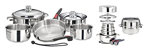 Magma A10-360L-IND 10 Piece Stainless Steel Nesting Cookware Set