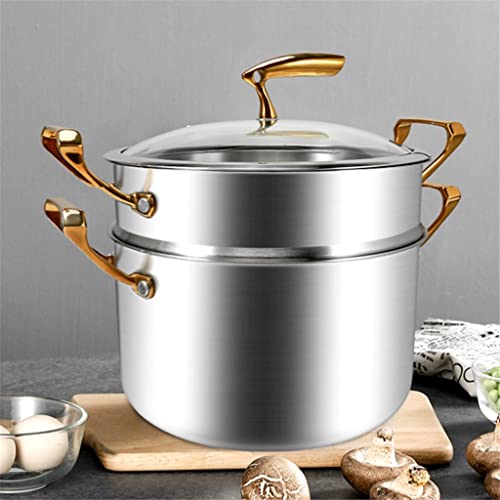 MIIKHI Cookware Set - Soup Pot, Frying Pan, Steamer, Double Boilers, Non-Stick Saucepan