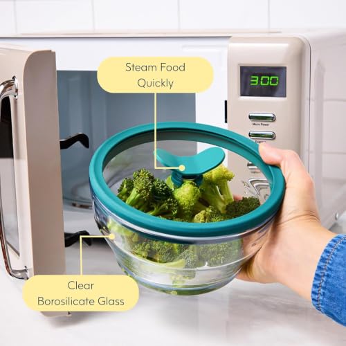 Anyday 4-Pc Microwave Cookware Set (Clear Black Sesame)