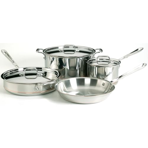 All-Clad Copper Core Steel Cookware Set, 7-Piece, Made in the USA