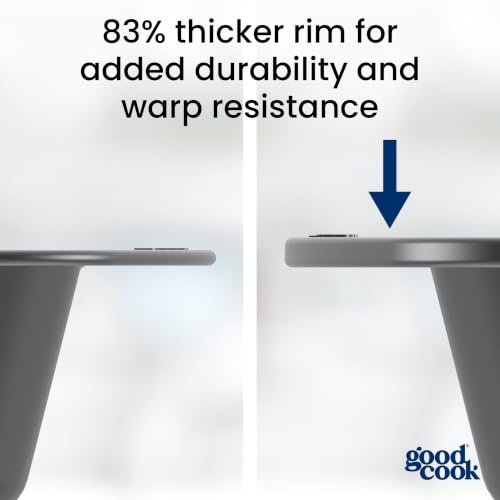 Good Cook Everyday Bake & Roast Pan with Scratch-Resistant Metal-Utensil Safe Nonstick, 13 x 9-Inch, Gray