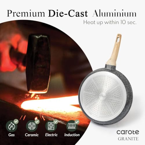 CAROTE Nonstick Cookware Sets, Pots and Pans Set, 20pcs