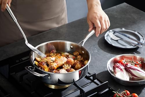 5 Ply Clad 10 Pcs Stainless Steel Pots and Pans Set