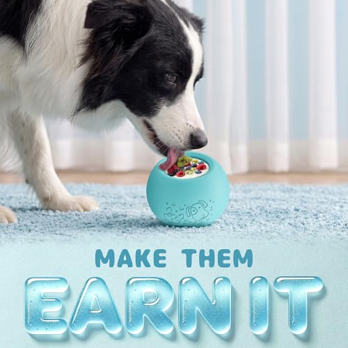 Slow Feeder Dog Lick Bowl, Freeze Dog Enrichment Toys, Lick Toy for Dogs | Frozen Lick Treat Bowl, Puzzle Feeder, Anxiety Relief, Dishwasher Safe, for Puppies Small & Medium Dogs