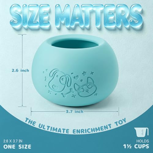 Slow Feeder Dog Lick Bowl, Freeze Dog Enrichment Toys, Lick Toy for Dogs | Frozen Lick Treat Bowl, Puzzle Feeder, Anxiety Relief, Dishwasher Safe, for Puppies Small & Medium Dogs
