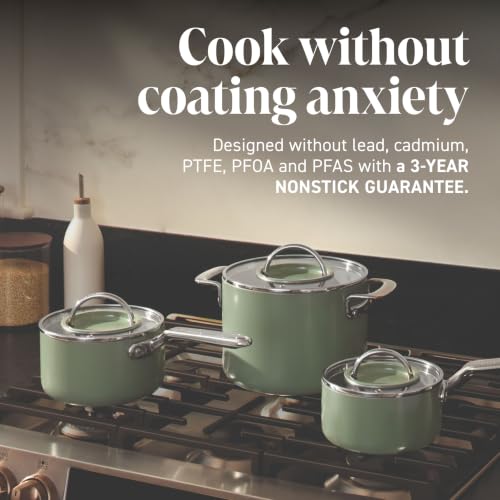 Ninja NeverQuit™ 6-Piece Ceramic Cookware Set, Chai Pink, CQ19006PK2