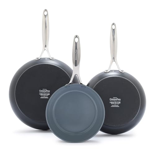 GreenPan Valencia Pro 3 Piece (8", 9.5" & 11") Ceramic Nonstick Skillet Set
