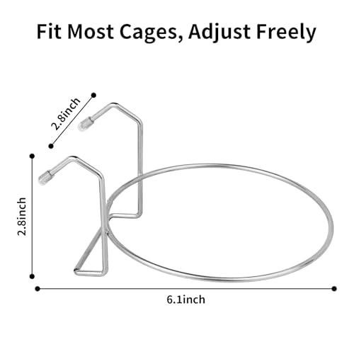 Fri4Free 2PCS 8oz Stainless Steel Hanging Kennel Water Bowls | Easy to Use, No Spill, Fits Small Crate Kennel Cage Catio, For Dogs Puppies Cats Small Pet, Food & Water Feeding Holder