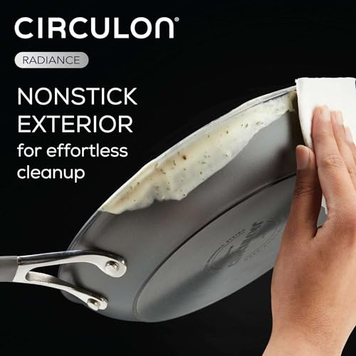 Circulon Radiance Nonstick Pots and Pans Set, 10-Piece, Gray