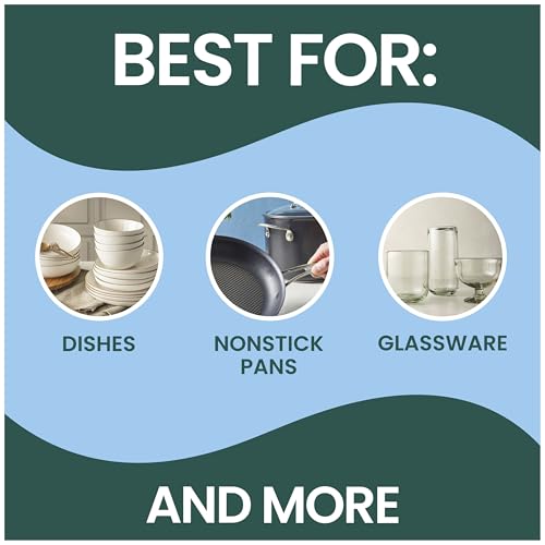 Scotch-Brite Zero Scratch Dishwand, 1 Wand | Dishwasher-Safe Scrub Wand with Built-in Scraper, Gentle Scrubbing Power, Stands Upright