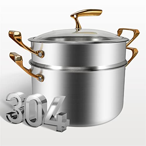 MIIKHI Cookware Set - Soup Pot, Frying Pan, Steamer, Double Boilers, Non-Stick Saucepan