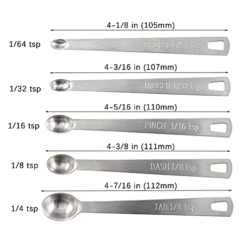 1Pack Mini Measuring Spoon Set, Small Teaspoon for Tiny Measurement | Stainless Steel, ‌Rust-Free, Dishwasher-Safe, High Precision, Easy-Read Markings, Multi-Purpose, Lightweight & Durable