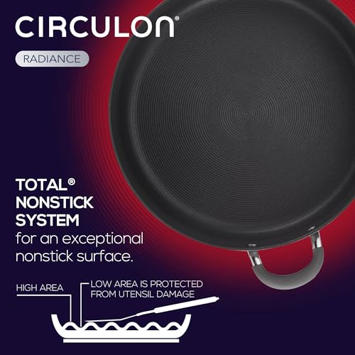 Circulon Radiance Nonstick Pots and Pans Set, 10-Piece, Gray