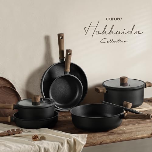 CAROTE 44pcs Pots and Pans, Nonstick Cookware Set with Bakeware