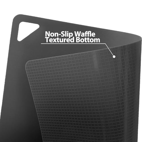 WK Flexible Plastic Cutting Boards Mats for Kitchen, Flexible Non Slip Cutting Mat, Thin Cutting Sheets, BPA Free, Dishwasher Safe, Multi Sizes