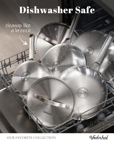 Titanium Cookware set | Hammered Titanium pans for cooking with Lids