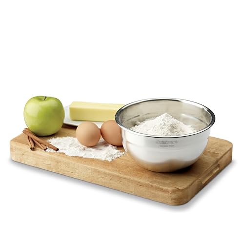 Cuisinart Mixing Bowl Set, Nesting Bowls, Stainless Steel, 3-Piece | 1.5, 3 & 5 qt. stainless steel mixing bowls for baking, cooking & prep, dishwasher safe, durable & compact, CTG-00-SMB