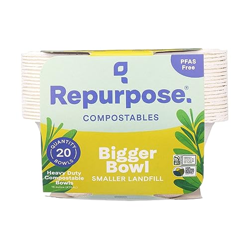 Repurpose Compostables 16oz Bowls, Compostable, 20ct | Compostable