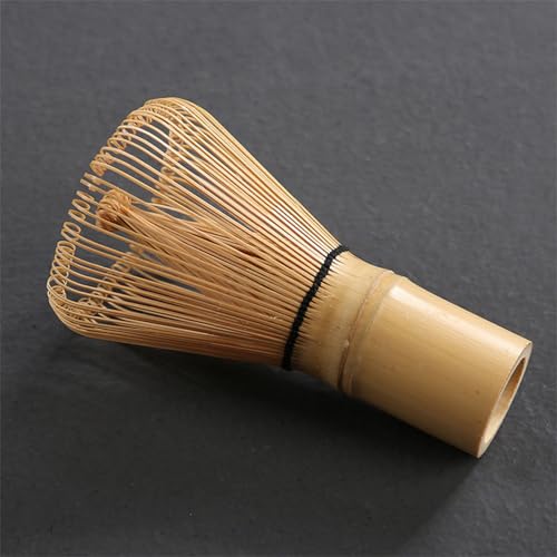 Matcha Whisk - Bamboo Whisk for Matcha Powder, Handcrafted Organic Traditional Japanese Chasen, 100-Prong Matcha Stirrer Wisk Mixer Brush for Authentic Tea Preparation
