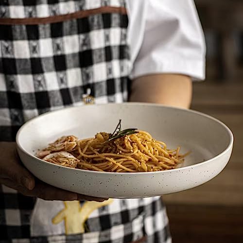 LRUUIDDE Unbreakable Cereal Dinner Plate, 9 Inch Wheat Straw Deep Reusable Plastic, Lightweight Salad Kids for Kitchen Camping BPA FREE Dishwasher Safe