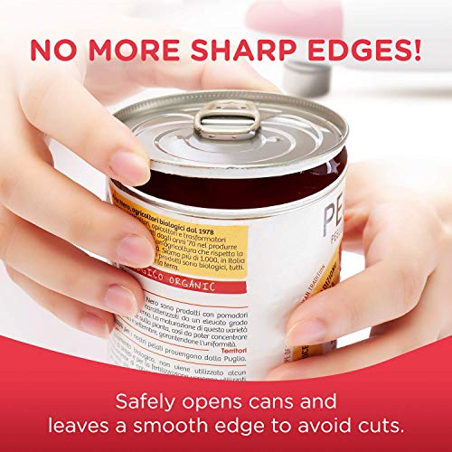 Kitchen Mama Auto Electric Can Opener, Battery Operated, Red | Automatic, Hands Free, Smooth Edge, Food-Safe, Effortless Everyday Use