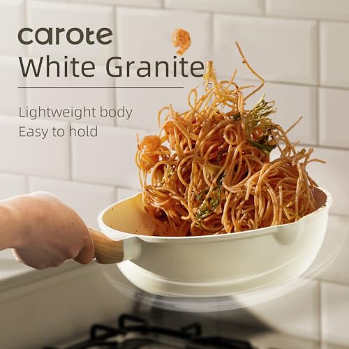 CAROTE 16pcs Nonstick Cookware Sets, Pots and Pans Set