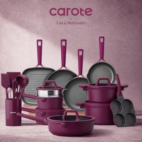 CAROTE 31pcs Pots and Pans Set, Nonstick Cookware Set