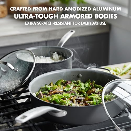 GreenPan Chatham PFAS-Free Ceramic Nonstick 10 Piece Pots & Pans Set