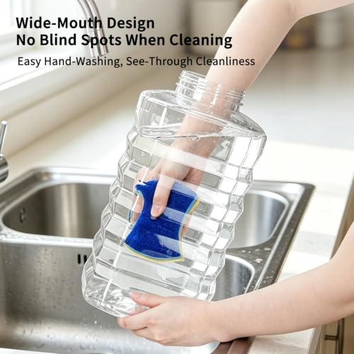 RIZZARI 2.64 Gallon Pet Water Dispenser: Filter-Free Wide Mouth Design | Stainless Steel Bowl / Dishwasher Safe / No Electricity / Stable Base / Multi-Pet Friendly / Low Maintenance