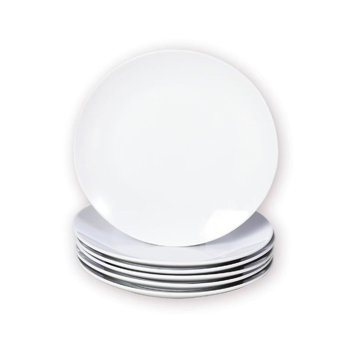 Miicol Small Dessert Plates Set of 6, Ceramic White Appetizer Plates 6 Inch | Mini Porcelain Serving Plate for Cake, Bread, Salad, Snack