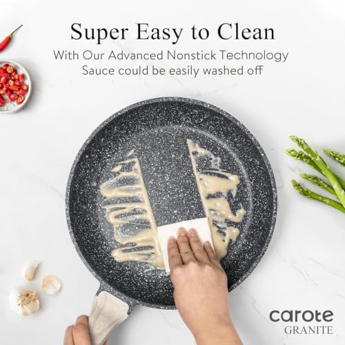 CAROTE Nonstick Cookware Sets, Pots and Pans Set, 20pcs