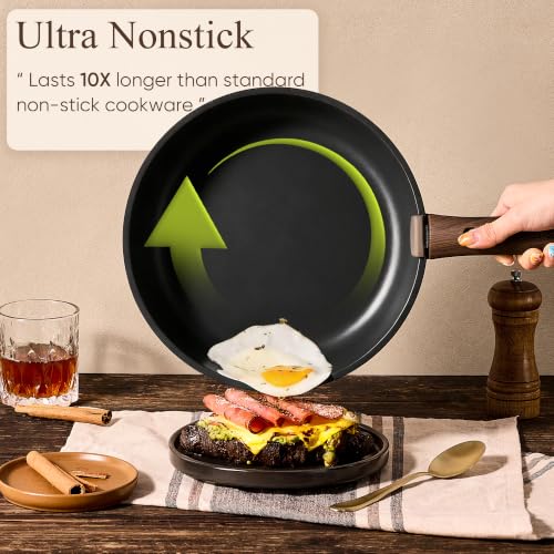 CAROTE 25pcs Pots and Pans Set Non Stick, Detachable Handle Cookware Sets