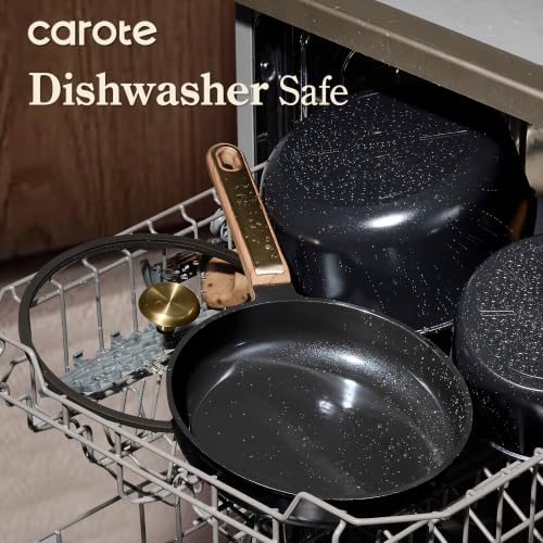 CAROTE 31pcs Ceramic Cookware Sets, Pots and Pans Set, with Wok