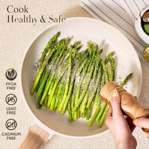 CAROTE 21pcs Pots and Pans Set, Nonstick Cookware Sets, with Egg Pan