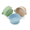 PandaEar 3 Pack Baby Bowls with Suction| Stay Put Silicone Food Bowl for Babies Kids Toddlers Infants| Food Grade Soft Safe BPA-Free Silicone (Multi-Color)