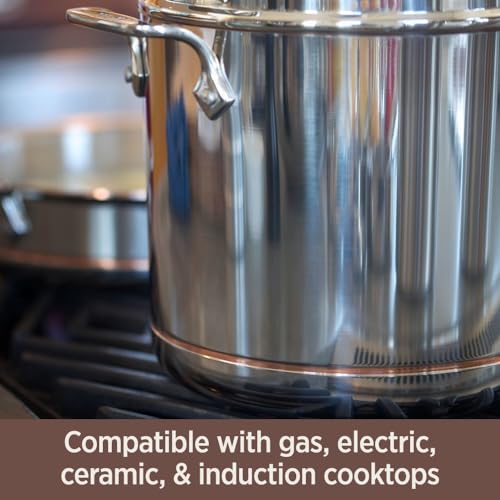 All-Clad Copper Core Steel Cookware Set, 7-Piece, Made in the USA