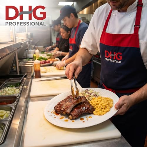 DHG PROFESSIONAL The Heavy Weight Standard 9-Inch Grease Resistant Paper Plates coated, White 125 Plates