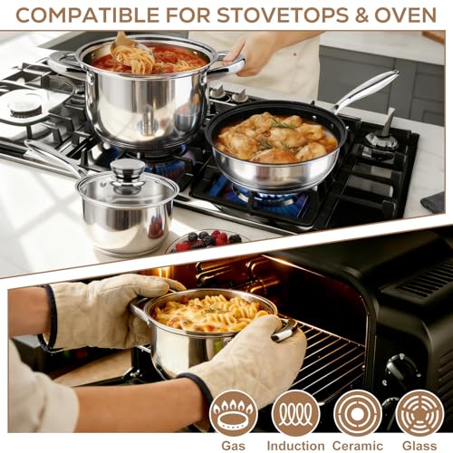 Stainless Steel Cookware Set Pots and Pans
