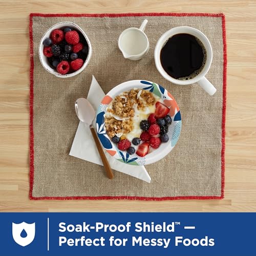 Dixie Small Paper Bowls 10 Oz, 72 Count, Disposable Bowls, Great for Snacks | Microwave-safe, soak-proof shield; disposable dessert bowls, for salads and meal prep, small paper bowls for easy cleanup