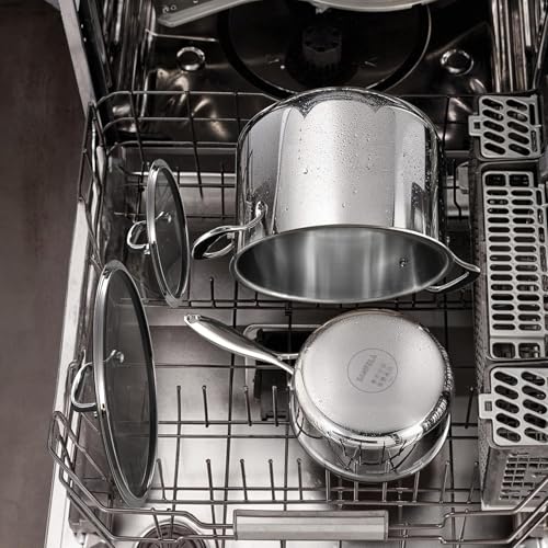 5 Ply Clad 10 Pcs Stainless Steel Pots and Pans Set