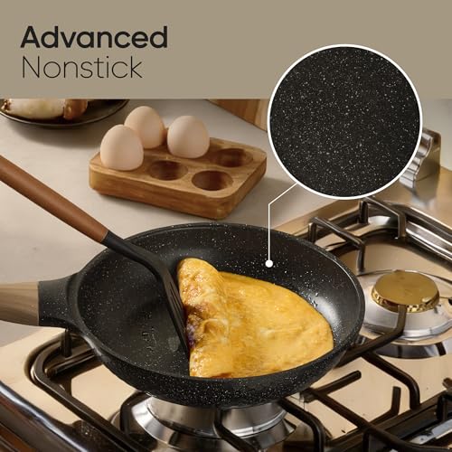 CAROTE 26pcs Non Stick Pots and Pans Set, Cookware Sets