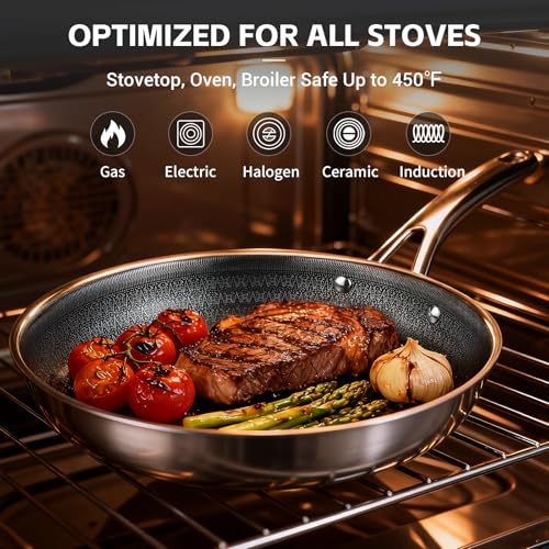 Ammeloo 17 Pcs Stainless Steel Cookware Set, Pots and Pans Set Non Stick