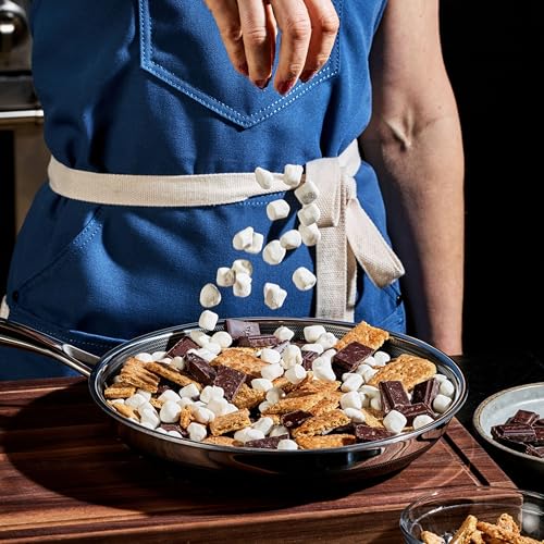 HexClad 10" Hybrid Nonstick Frying Pan with Lid, Dishwasher & Oven Safe