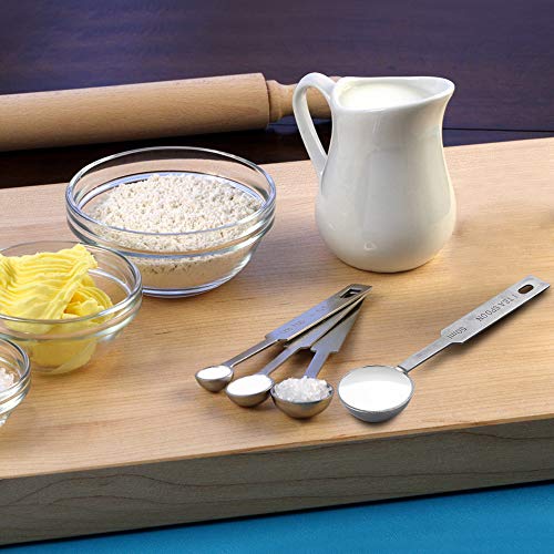 5PCS OstWony Measuring Spoons Set, Includes 1/8, 1/4, 1/2, 1 tsp, 1 tbsp | Measuring Spoons Set,Includes 1/8 tsp,1/4 tsp,1/2 tsp,1 tsp,1 tbsp,Stainless Steel measuring cups, Teaspoon for Measure