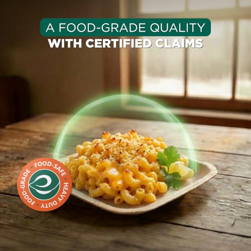 ECO SOUL 10 Inch Disposable Bamboo Plates (50 Pack, Square) | Premium, Natural, Food-Safe, Heavy Duty, Compostable, Eco-Friendly, Biodegradable, Best For Events, Parties, Weddings, BBQs