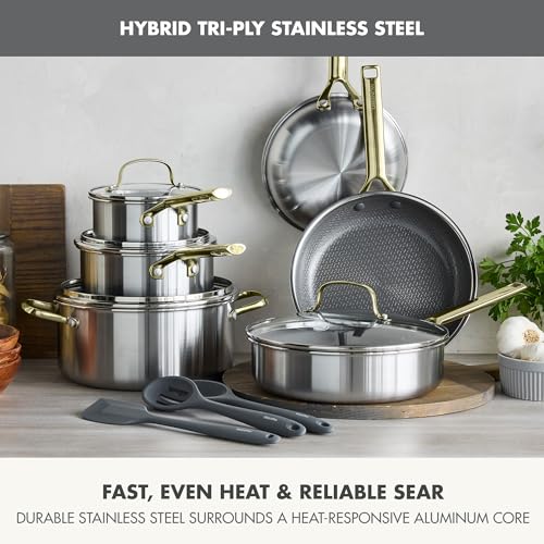 GreenPan Hybrid APEX 13 Piece Stainless Steel Ceramic Nonstick Cookware Set