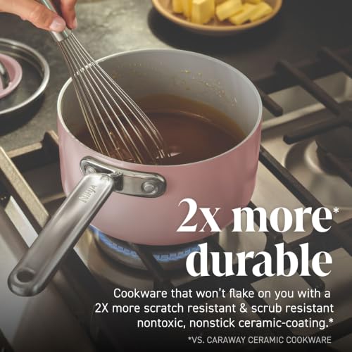 Ninja NeverQuit™ 6-Piece Ceramic Cookware Set, Chai Pink, CQ19006PK2
